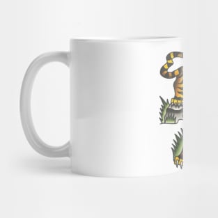 Crawling Tiger Tattoo Design Mug